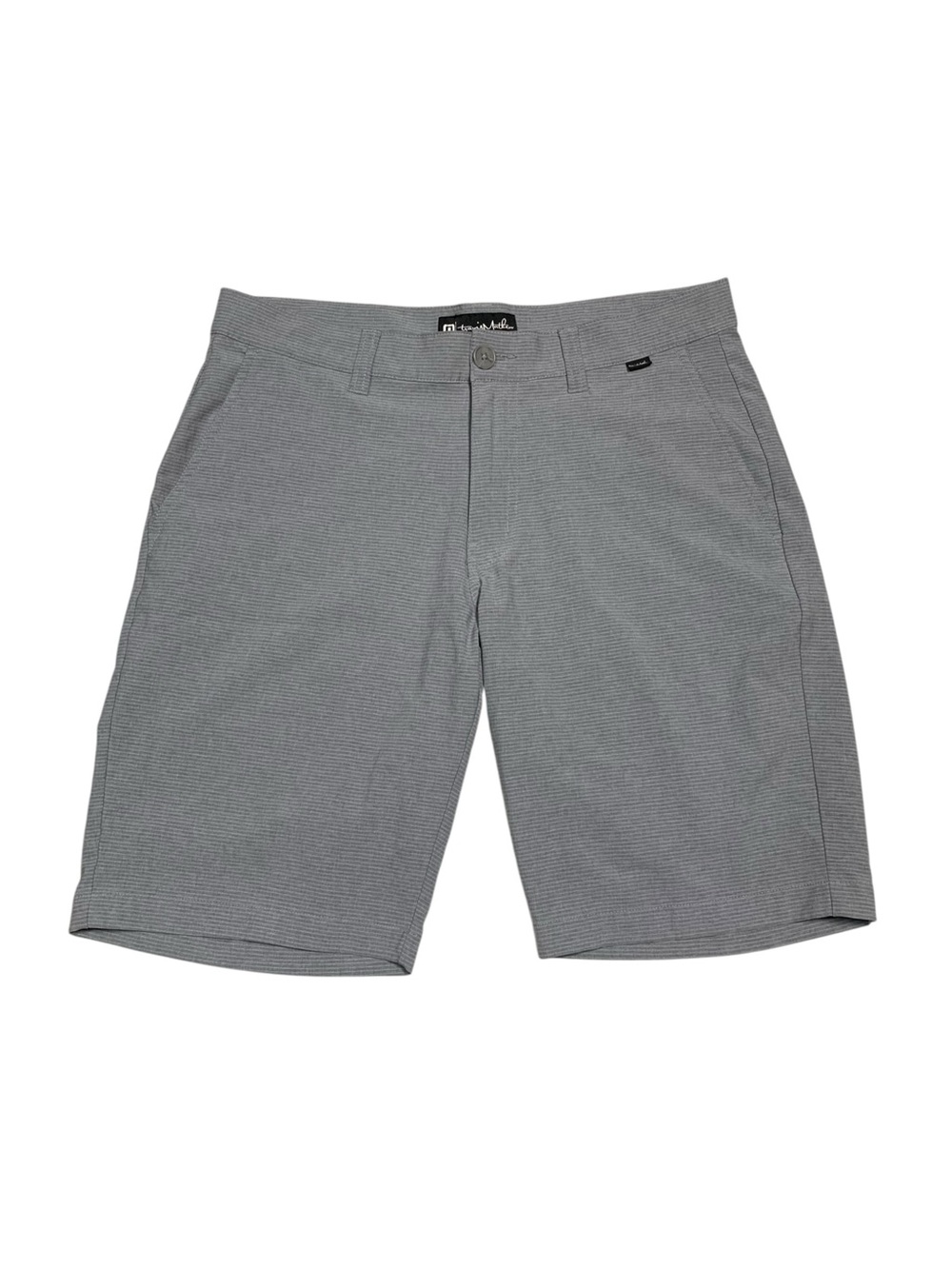 TravisMathew Men’s Size 32 Gray Performance Golf Shorts Stretch 10” Inseam